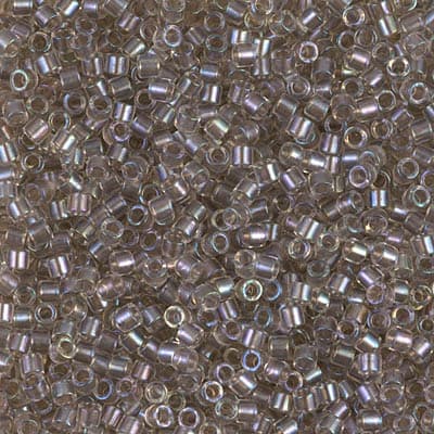 Бисер Miyuki Delica DBM0064 Taupe Lined Crystal AB