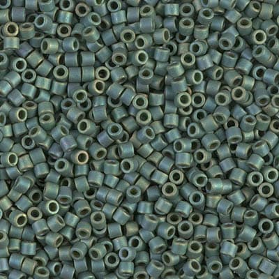 Бисер Miyuki Delica DBM0373 Matte Metallic Sage Green Luster