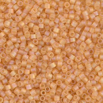 Бисер Miyuki Delica DBM0852 Matte Transparent Light Topaz AB