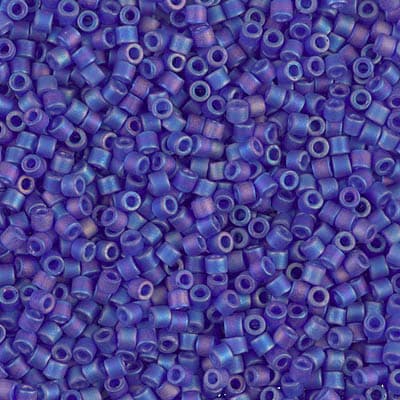 Бисер Miyuki Delica DBM0864 Matte Transparent Cobalt AB