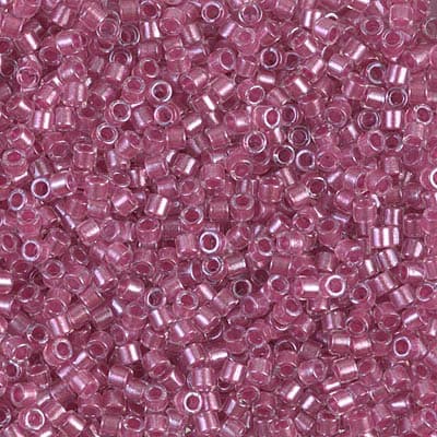Бисер Miyuki Delica DBM0902 Sparkling Peony Pink Lined Crystal