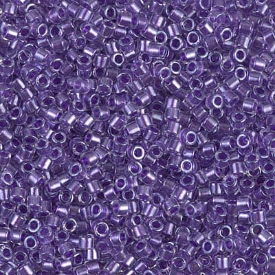 Бисер Miyuki Delica DBM0906 Sparkling Purple Lined Crystal