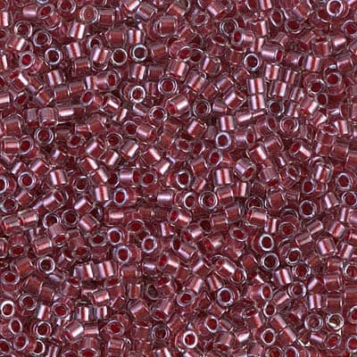 Бисер Miyuki Delica DBM0924 Sparkling Cranberry Lined Crystal