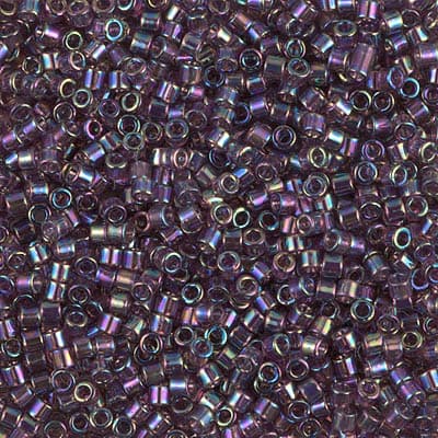 Бисер Miyuki Delica DBM1244 Transparent Mauve AB