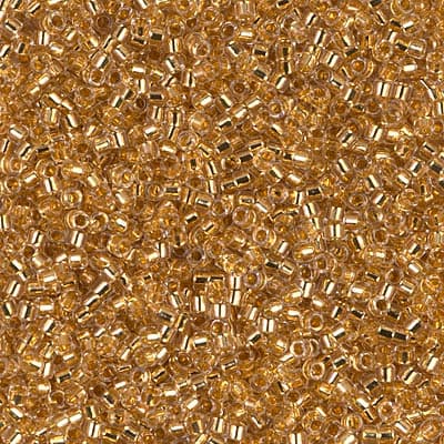 Бисер Miyuki Delica DB0033 24kt Gold Lined Crystal