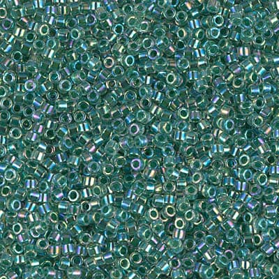 Бисер Miyuki Delica DB0060 Lime Lined Crystal AB