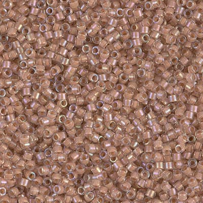 Бисер Miyuki Delica DB0069 Blush Lined Crystal AB