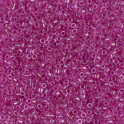 Бисер Miyuki Delica DB0074 Fuchsia Lined Crystal AB
