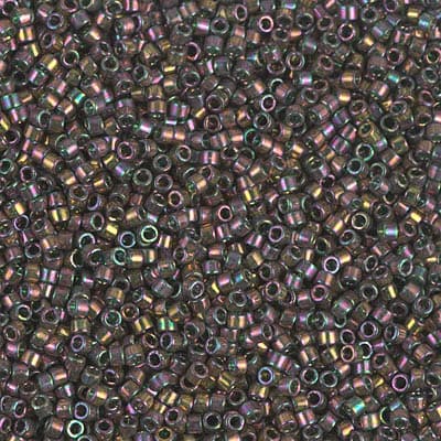 Бисер Miyuki Delica DB0127 Forest Green Rainbow Gold Luster