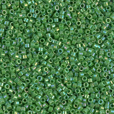 Бисер Miyuki Delica DB0163 Opaque Green AB