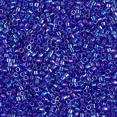 Бисер Miyuki Delica DB0178 Transparent Cobalt AB