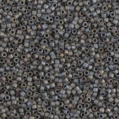 Бисер Miyuki Delica DB0307 Matte Metallic Silver Gray