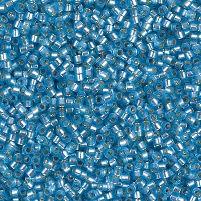 Бисер Miyuki Delica DB0692 Dyed Semi-Frosted Silverlined Aqua