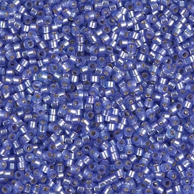 Бисер Miyuki Delica DB0694 Dyed Semi-Frosted Silverlined Purple