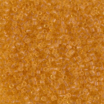 Бисер Miyuki Delica DB0702 Transparent Light Topaz