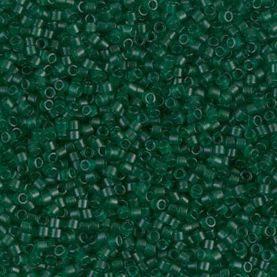 Бисер Miyuki Delica DB0776 Dyed Semi-Frosted Transparent Emerald