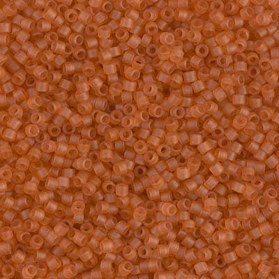 Бисер Miyuki Delica DB0777 Dyed Semi-Frosted Transparent Topaz