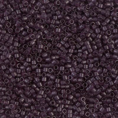 Бисер Miyuki Delica DB0784 Dyed Semi-Frosted Transparent Dark Smoky Amethyst