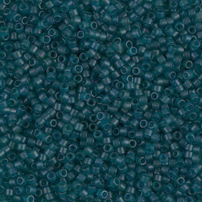 Бисер Miyuki Delica DB0788 Dyed Semi-Frosted Transparent Dark Teal