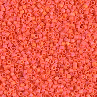 Бисер Miyuki Delica DB0872 Matte Opaque Orange AB