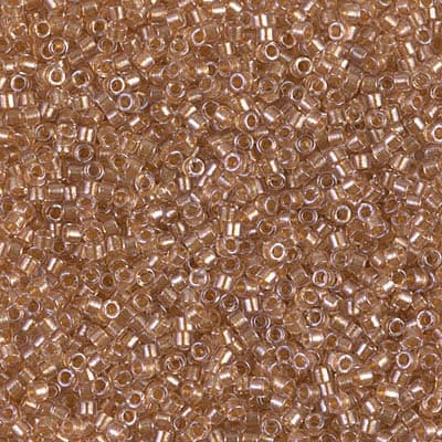 Бисер Miyuki Delica DB0901 Sparkling Honey Beige Lined Crystal