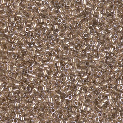 Бисер Miyuki Delica DB0907 Sparkling Beige Lined Crystal