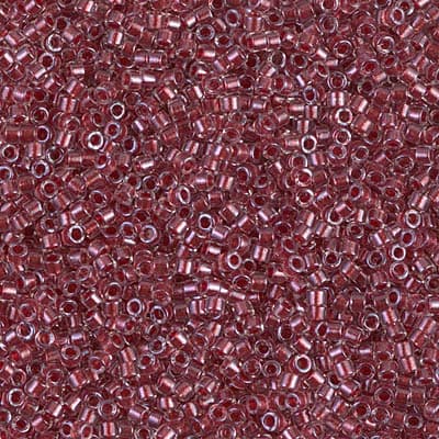 Бисер Miyuki Delica DB0924 Sparkling Cranberry Lined Crystal
