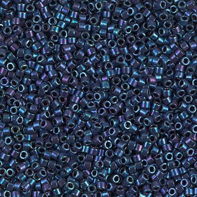 Бисер Miyuki Delica DB1005 Metallic Royal Purple Gold Iris