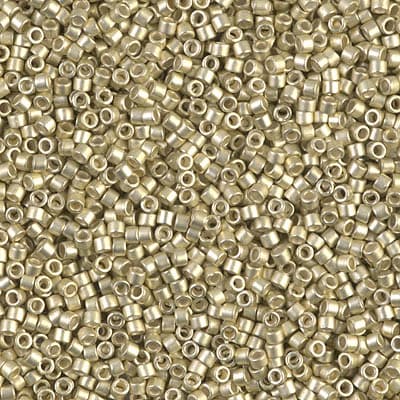 Бисер Miyuki Delica DB1151 Galvanized Semi-Frosted Silver