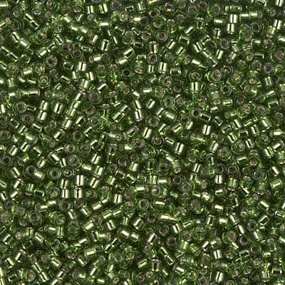 Бисер Miyuki Delica DB1207 Silverlined Olive