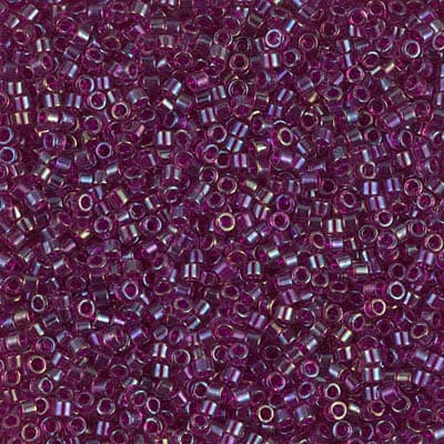 Бисер Miyuki Delica DB1747 Fuchsia Lined Amethyst AB