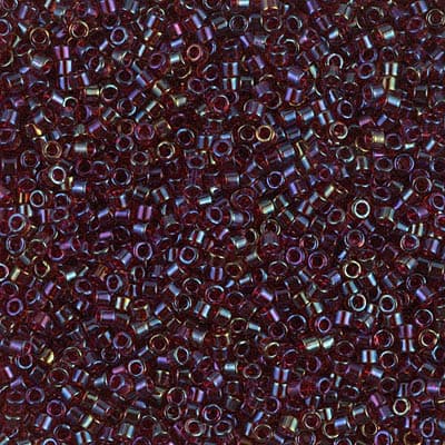 Бисер Miyuki Delica DB1751 Red Lined Topaz AB