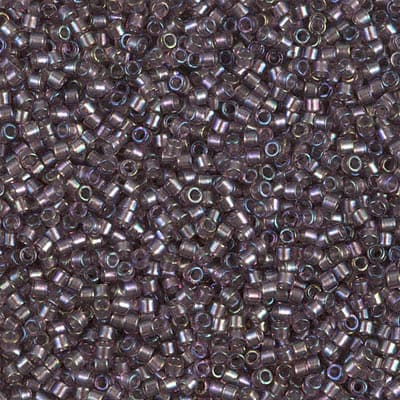 Бисер Miyuki Delica DB1760 Sparkling Lined Smoky Amethyst AB