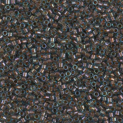 Бисер Miyuki Delica DB1775 Topaz Lined Aqua AB