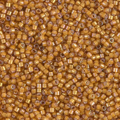 Бисер Miyuki Delica DB1778 White Lined Topaz AB