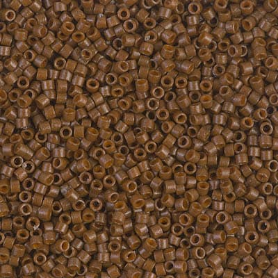 Бисер Miyuki Delica DB2142 Duracoat Dyed Opaque Cognac
