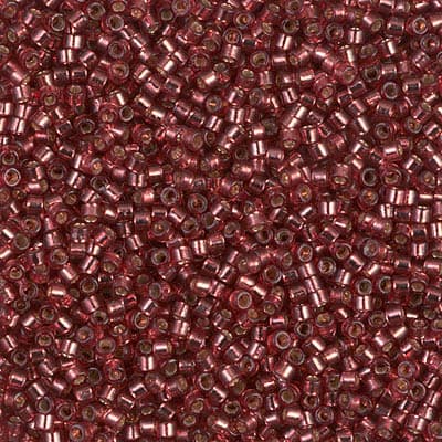 Бисер Miyuki Delica DB2160 Duracoat Silverlined Dyed Magenta