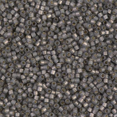 Бисер Miyuki Delica DB2185 Duracoat Semi-Frosted Silverlined Dyed Acacia