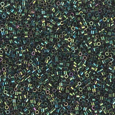 Бисер Miyuki Delica DBS0027 Metallic Dark Green Iris