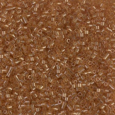 Бисер Miyuki Delica DBS0118 Transparent Saffron Luster