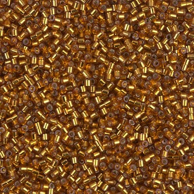 Бисер Miyuki Delica DBS0144 Silverlined Dark Topaz