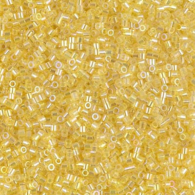 Бисер Miyuki Delica DBS0171 Transparent Yellow AB