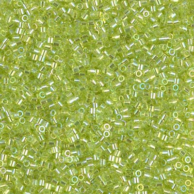 Бисер Miyuki Delica DBS0174 Transparent Chartreuse AB