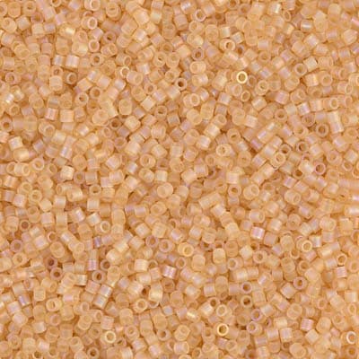 Бисер Miyuki Delica DBS0852 Matte Transparent Light Topaz AB