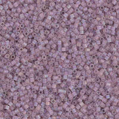 Бисер Miyuki Delica DBS0857 Matte Transparent Smoky Amethyst AB