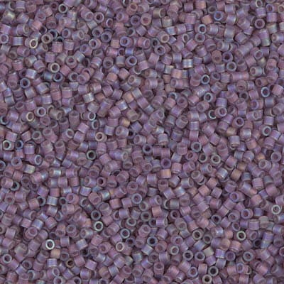 Бисер Miyuki Delica DBS0869 Matte Transparent Mauve AB