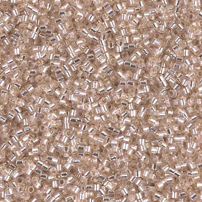 Бисер Miyuki Delica DBS1203 Silverlined Pink Mist