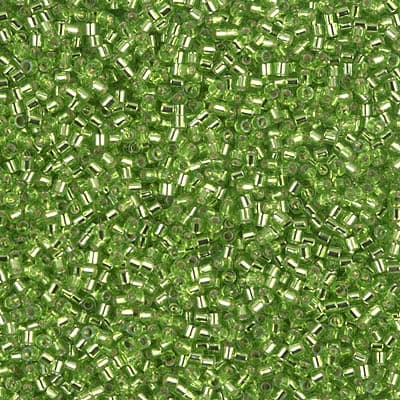 Бисер Miyuki Delica DBS1206 Silverlined Lime