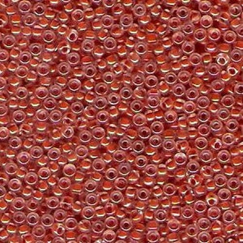 Miyuki Round 0214 Salmon Lined Crystal