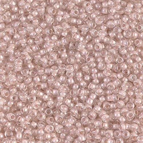 Miyuki Round 0215 Blush Lined Crystal